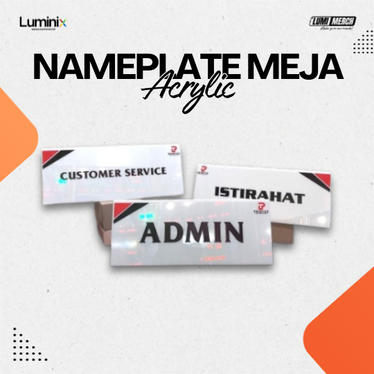 Nameplate Meja Acrylic