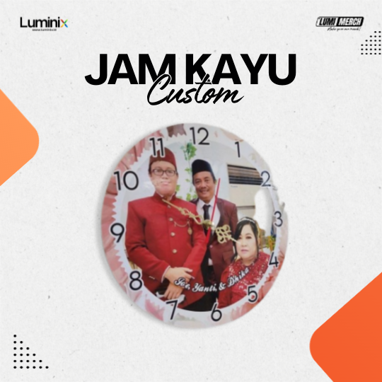 Jam Dinding Custom Kayu