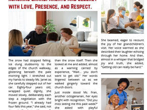 HONORING THE ELDERLY WITH LOVE: I'LL NEVER FORGET YOU