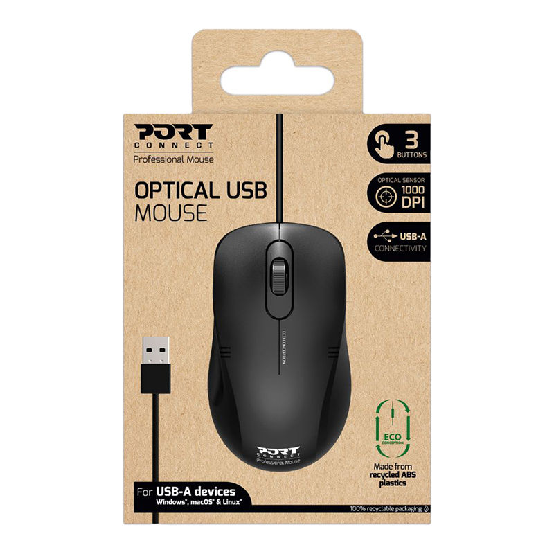 Thumbnail: Port Connect Optical USB Mouse