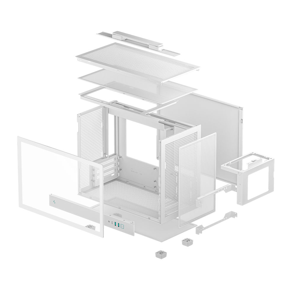 Thumbnail: DeepCool CH160 PLUS Micro-ATX Chassis - White