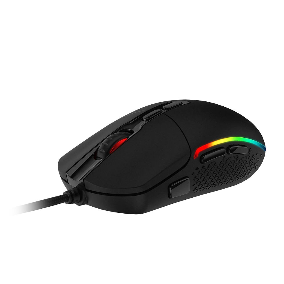 Thumbnail: Redragon M719 INVADER RGB 10000 DPI Wired Optical Gaming Mouse - Black