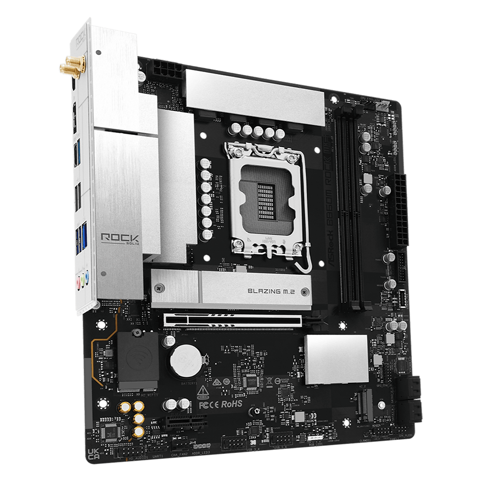 Thumbnail: ASRock B860M Rock WiFi Intel LGA1851 MATX Gaming Motherboard