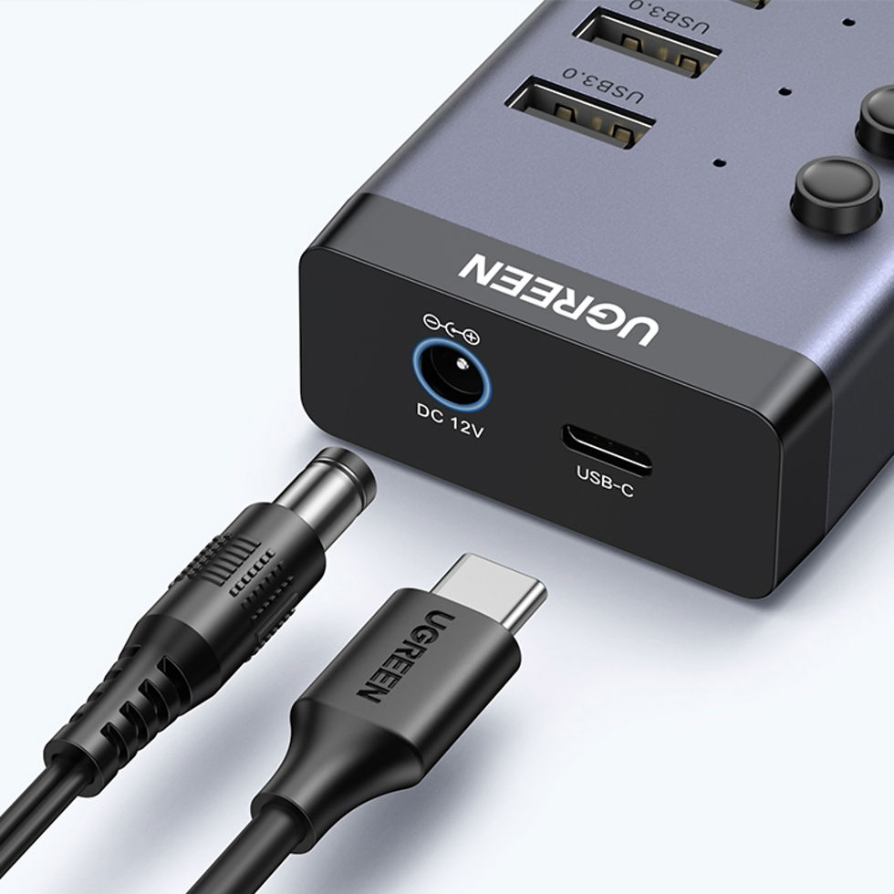 Thumbnail: UGREEN 7 in 1 USB 3.0 Hub-Grey
