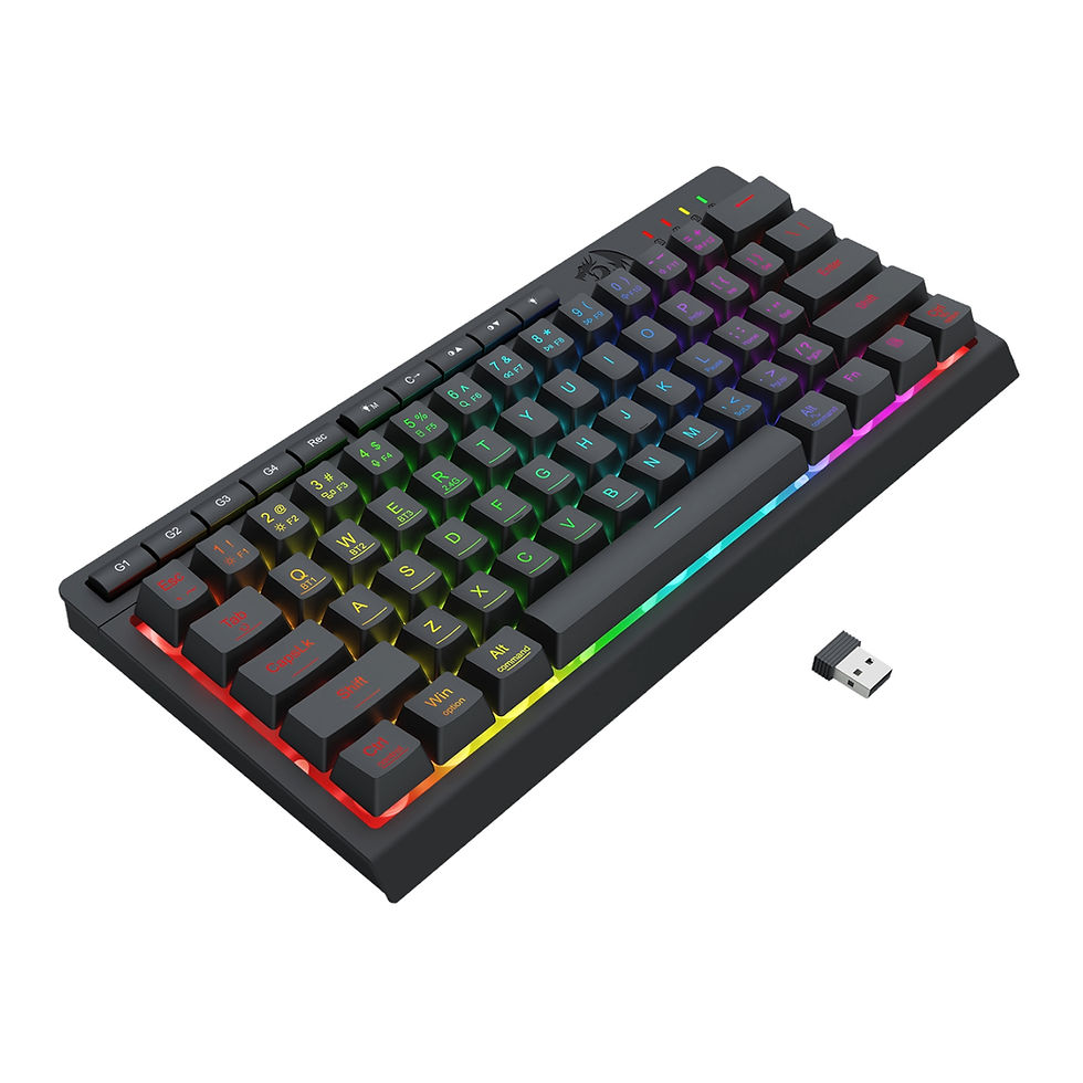 Thumbnail: Redragon SHIVA K522 PRO RGB Wireless Gaming Keyboard- Black