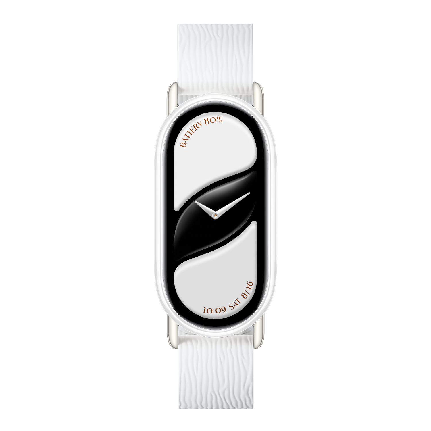 Xiaomi Smart Band 10 Magnetic Kona Leather Strap - Glacier White