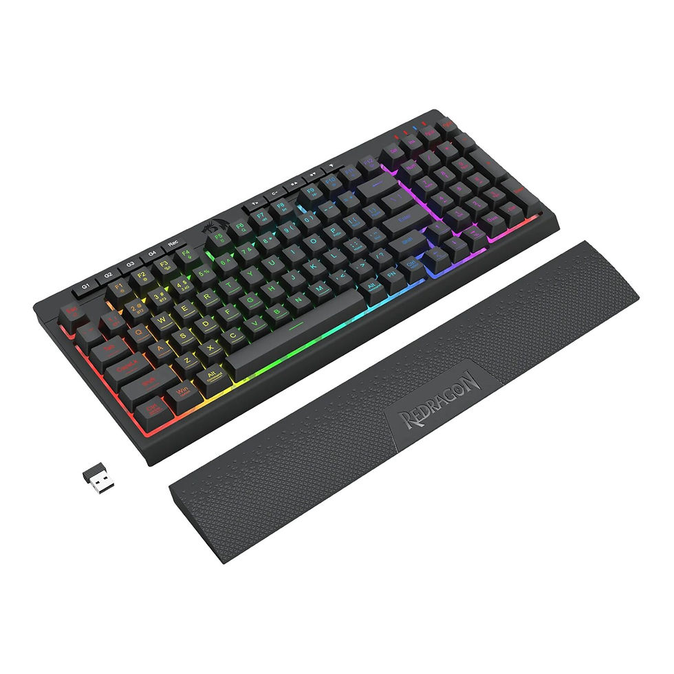 Thumbnail: Redragon RYLO PRO S142 Tri-Mode RGB Gaming Keyboard and Mouse Combo