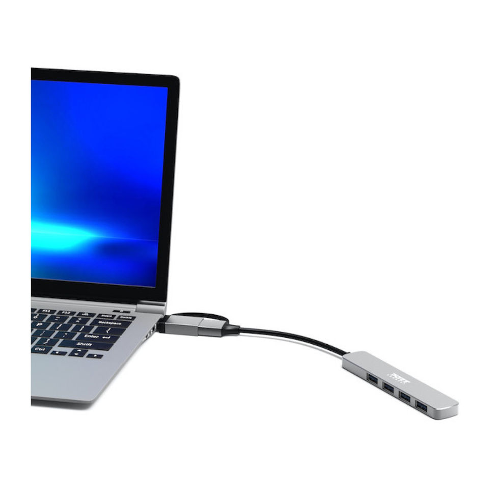 Thumbnail: Port Connect USB Type-C to 4-port USB-A 3.0 Hub