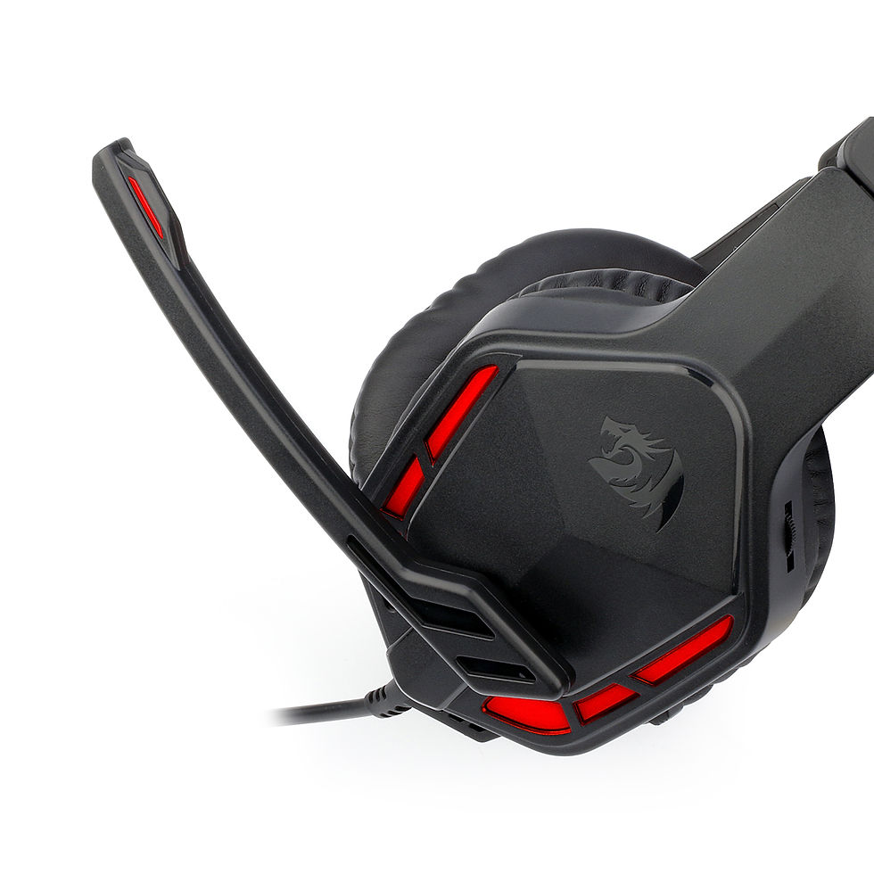 Thumbnail: Redragon H220 THEMIS LED Wired Over-ear Gaming Headset – Black