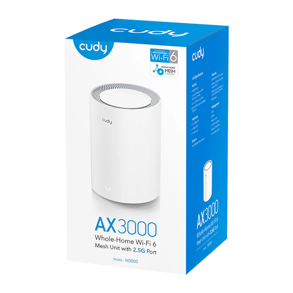 Thumbnail: Cudy AX3000 Wi-Fi 6 Mesh Kit 1 Pack - White