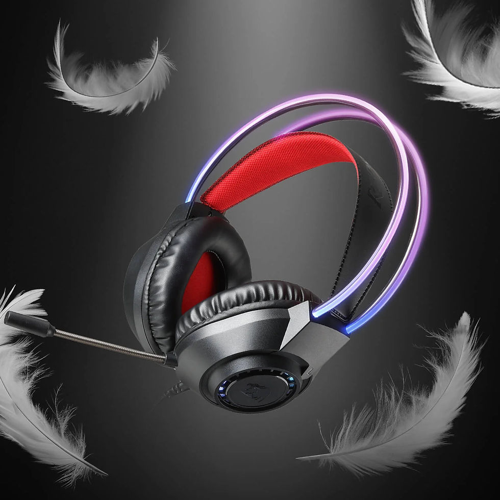 Thumbnail: Redragon SCREAM Over-Ear RGB Gaming Headset - Black