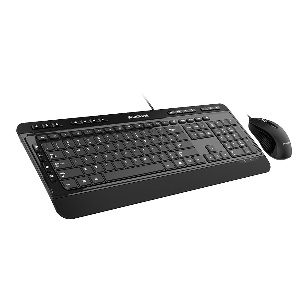 Thumbnail: PCBuilder ALPHA Silent Wired Keyboard and Mouse Combo