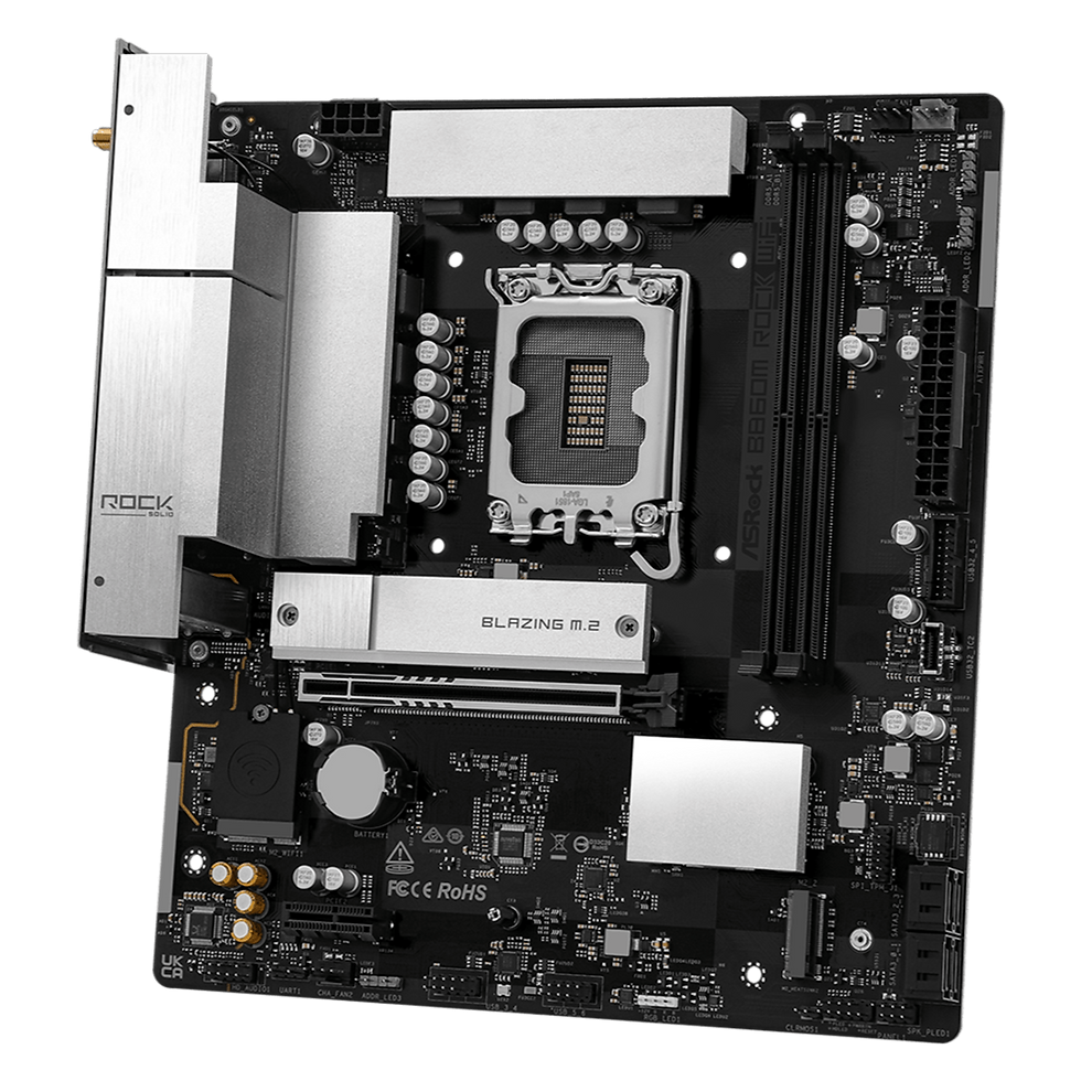 Thumbnail: ASRock B860M Rock WiFi Intel LGA1851 MATX Gaming Motherboard