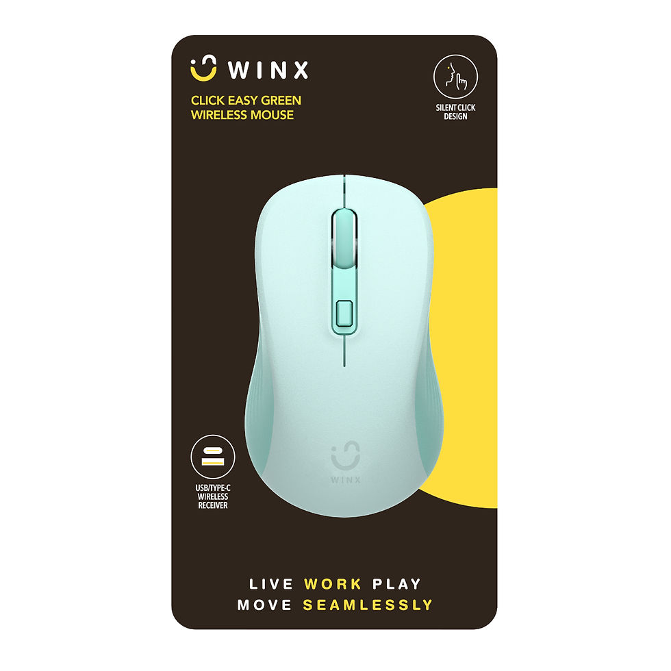 Thumbnail: WINX CLICK Easy 1600DPI 2.4GHz Wireless Mouse - Green