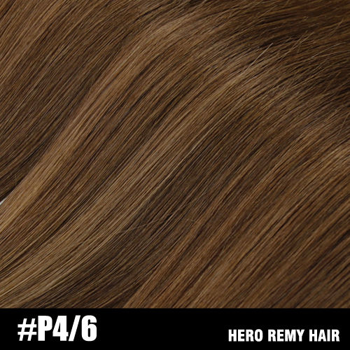 Thumbnail: Add instant length and volume with Aly Babe’s Halo Clip-In Hair Extensions. 100% real human hair for a seamless, natural blen