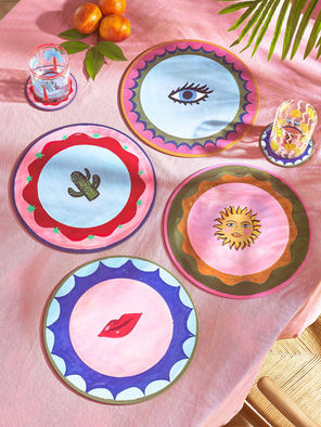 Colourful placemats