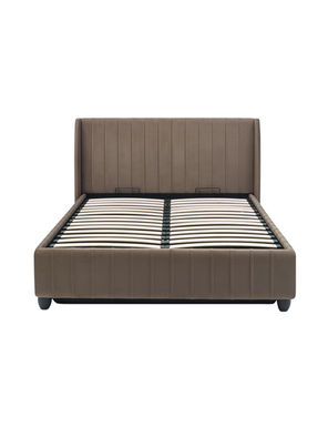 Brown velvet bed