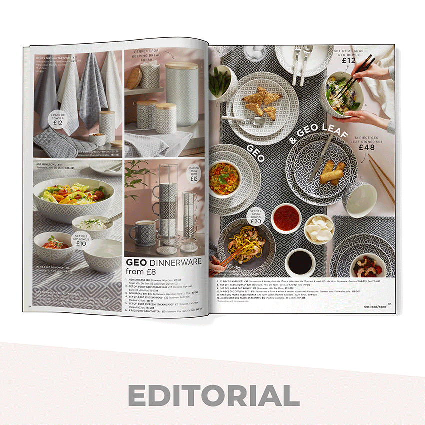 Magazine editorial design presentation