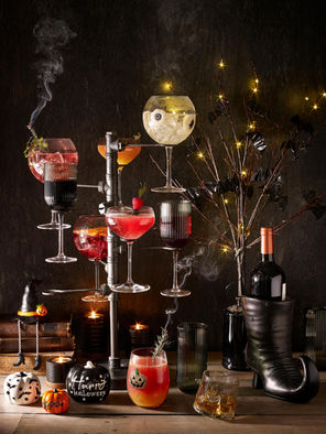 Halloween themed drinking glasses