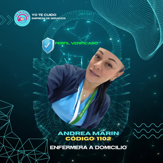 🟢 Andrea Marin | Código: 1102 |⭐ Enfermera a Domicilio Bogotá | Ubicación: La Floresta Sur