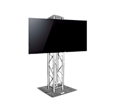 Truss stand with TV display