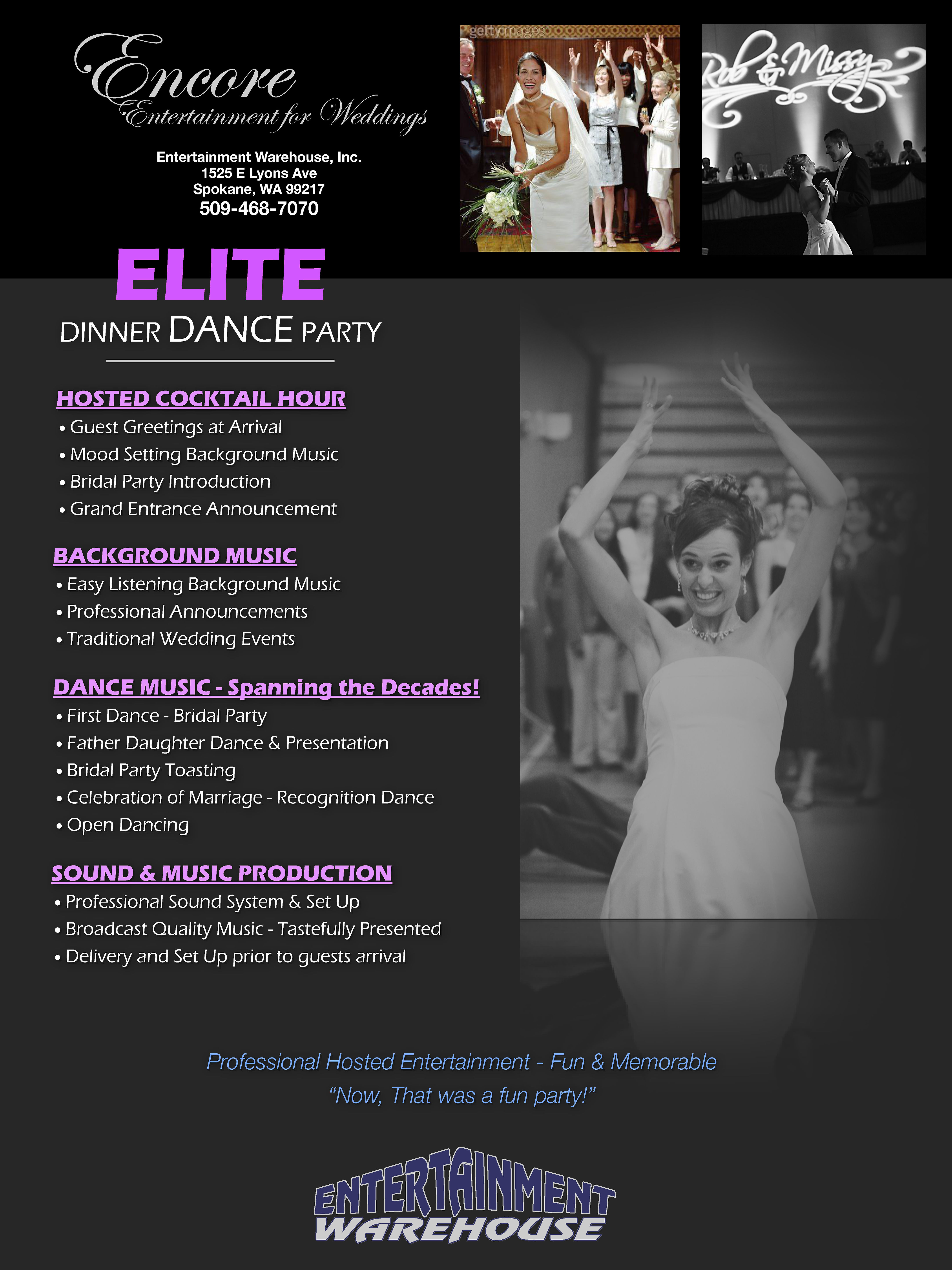 ELITE Dinner Dance Party