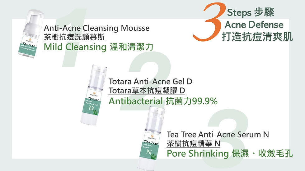 縮圖：GuarDee 抗痘控油淨顏系列 慕絲 凝膠 修復精華 茶樹 草本