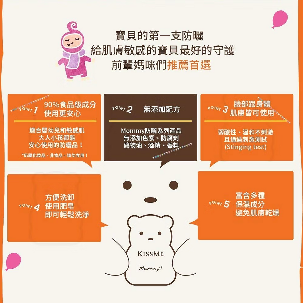 縮圖：KISSME Mommy 親子溫和防曬凝膠