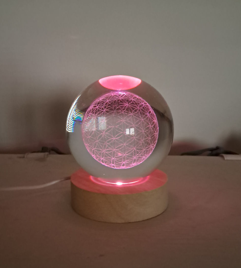Miniature : Boule Multicolore Fleur de Vie 9 cm