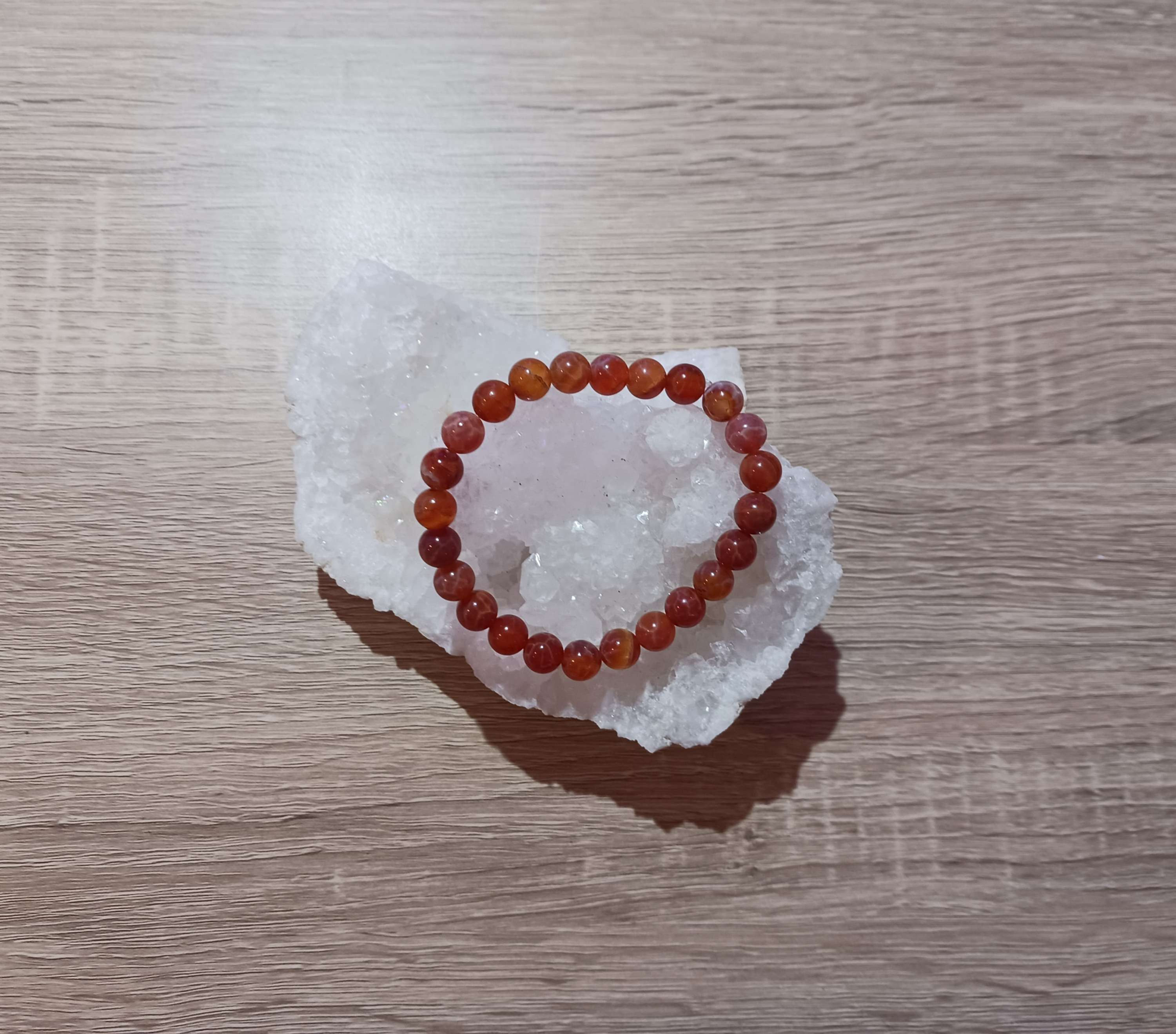 Bracelet Agate de Feu Homme Fehu