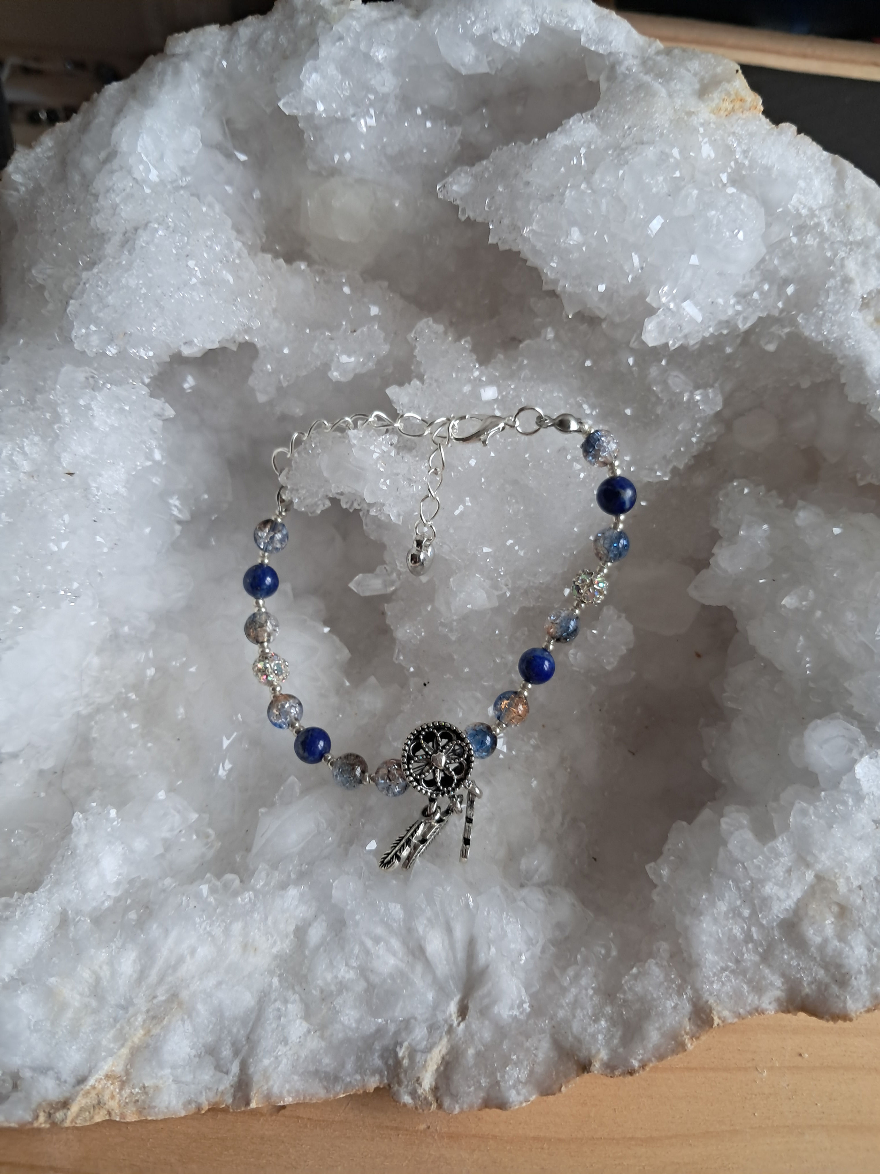 Bracelet Lapis-lazuli et son attrape rêve