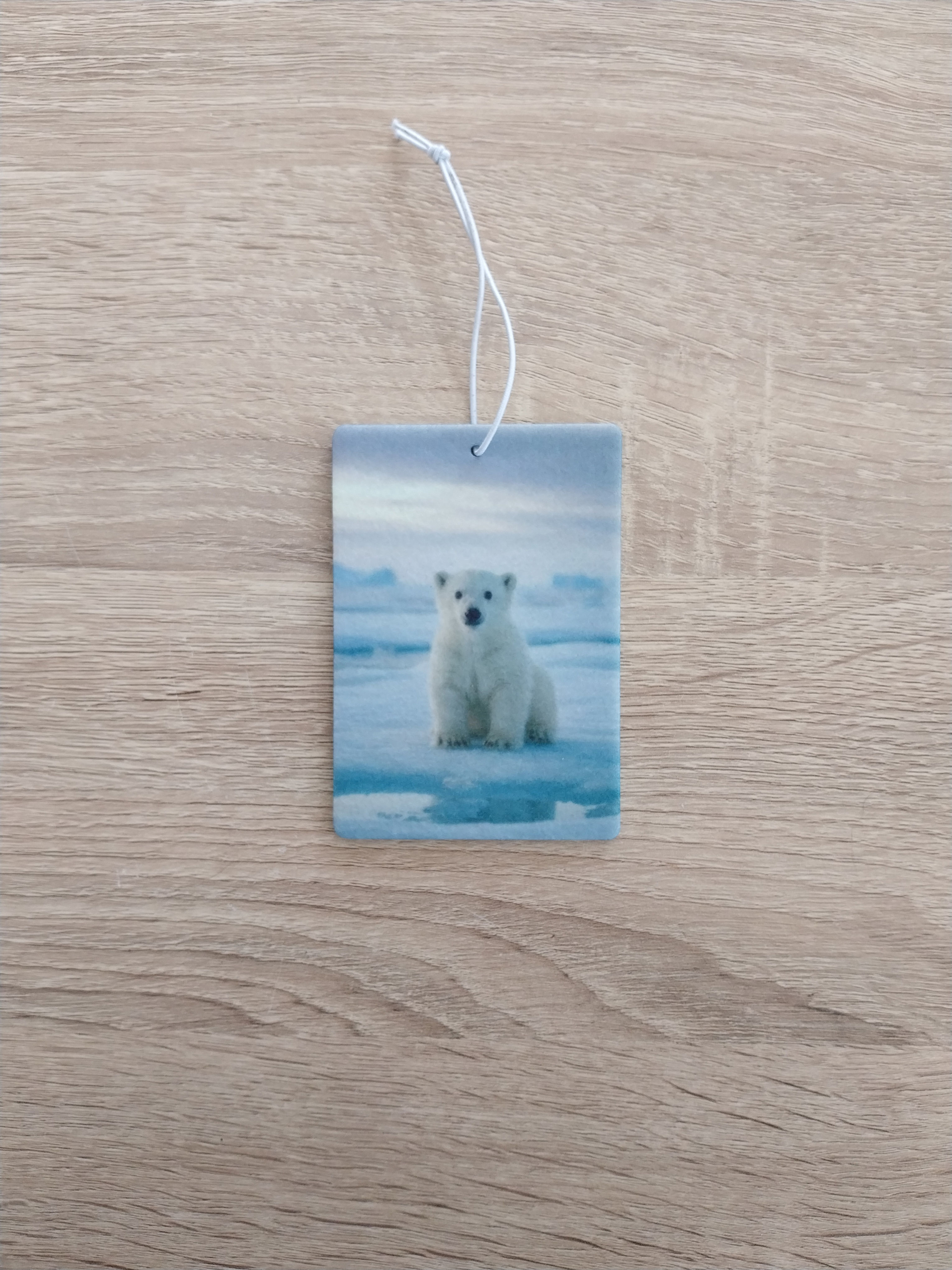 Carte diffuseur parfum modèle ours blanc