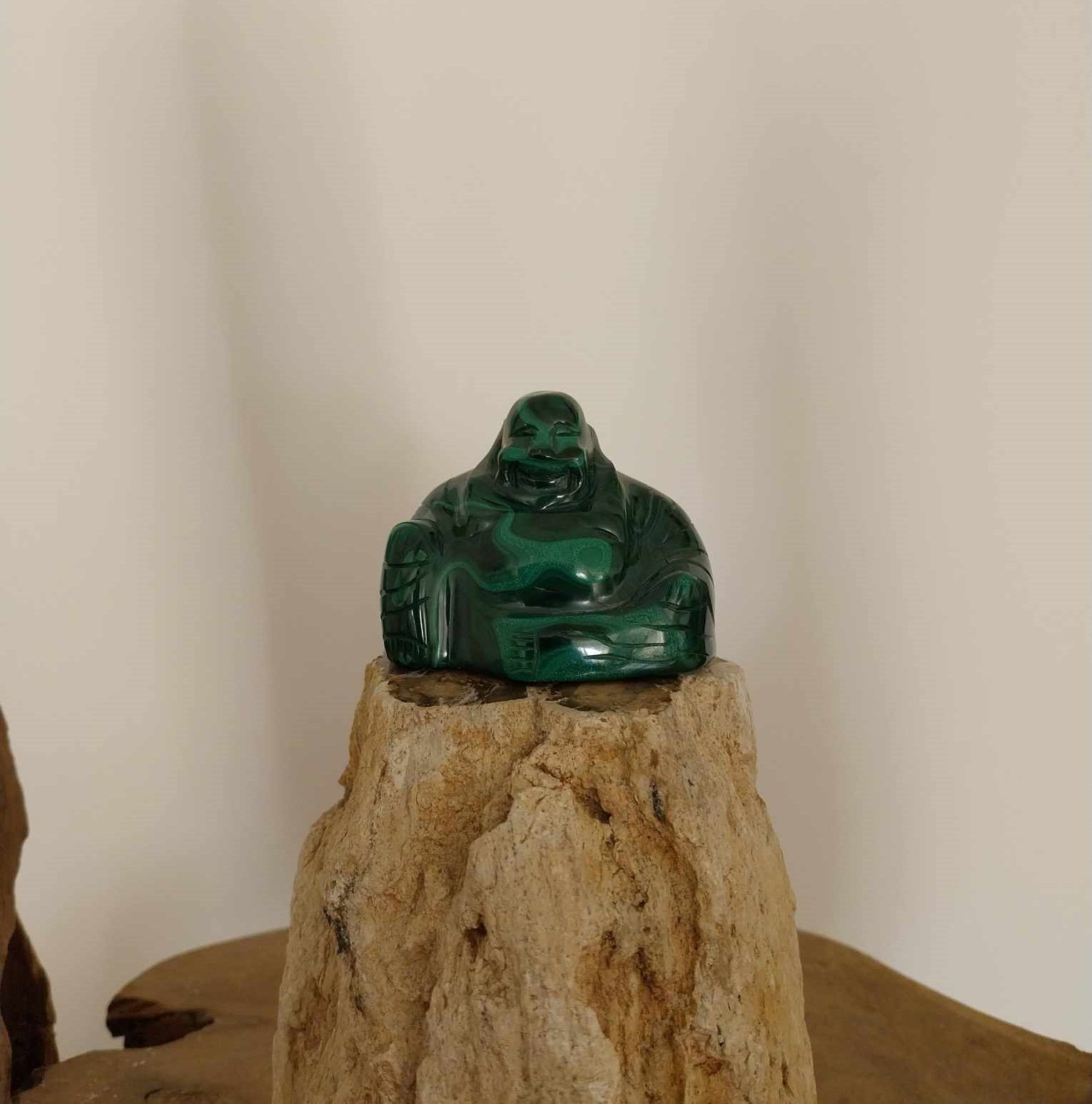 Bouddha en Malachite