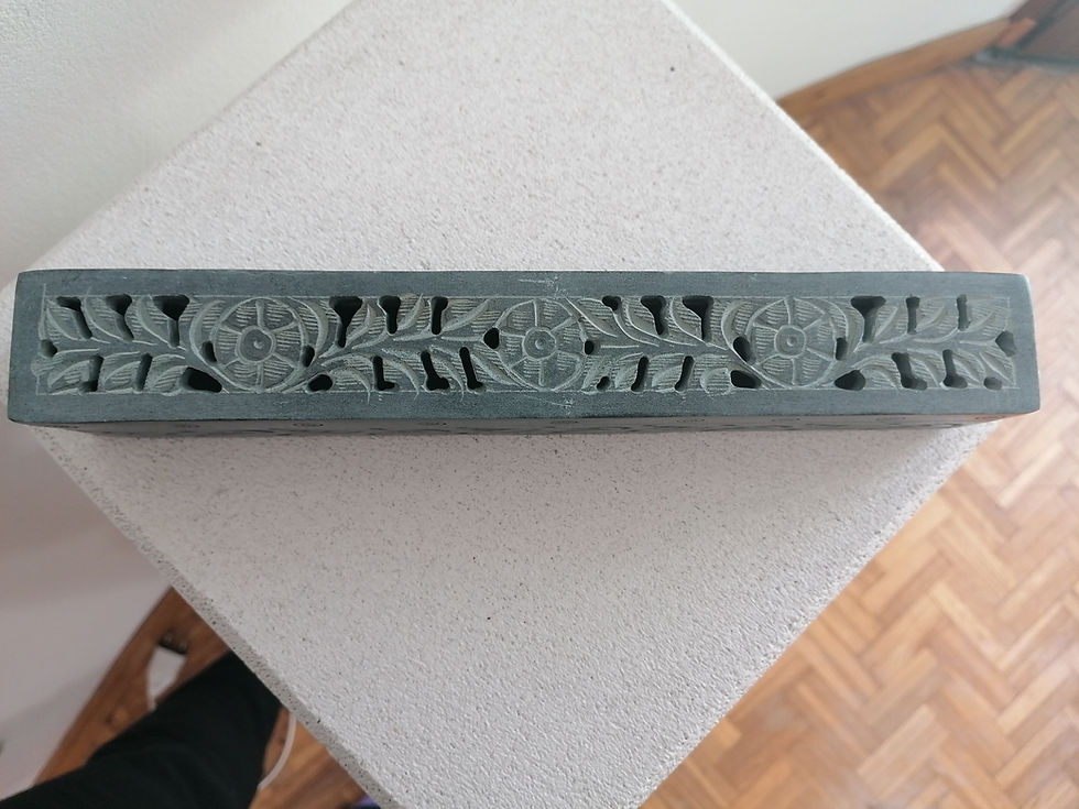 Miniature : Porte-Encens Coffret Pierre 26cm