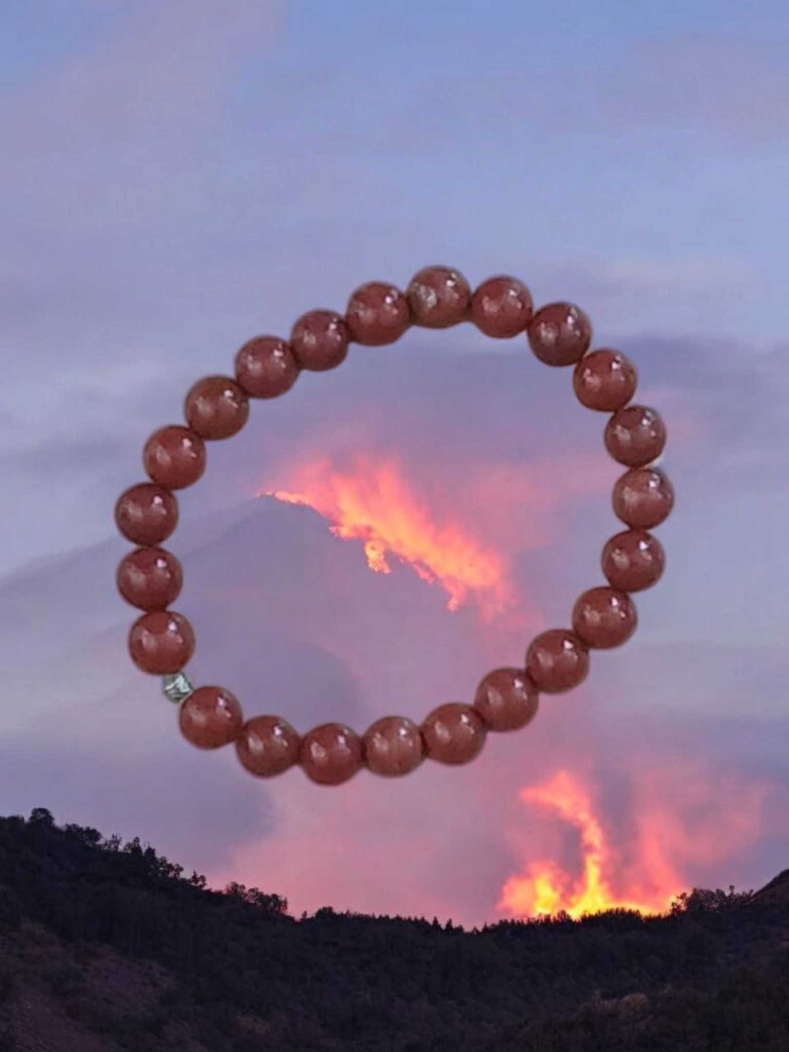Bracelet Jaspe Rouge Homme 