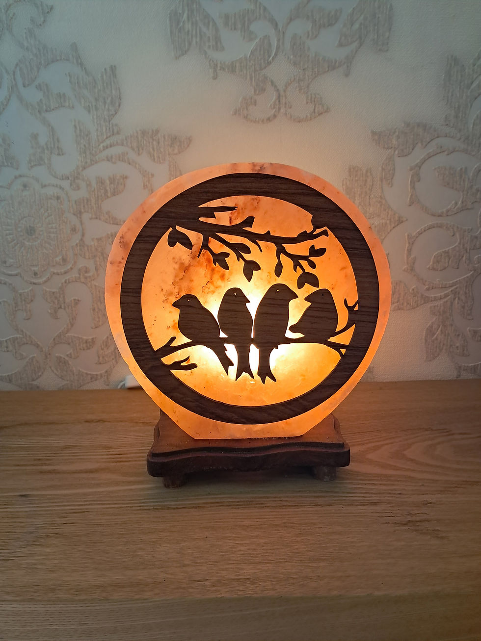 Lampe de Sel Modèle Oiseaux