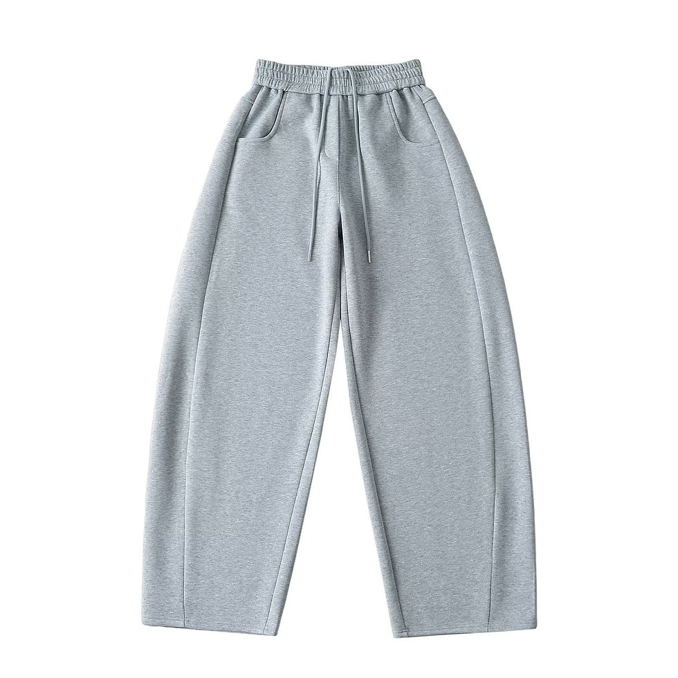 Miniatura: Street Sle High Waist Wide Leg Sport Pants Women's Casual Loose Straight Leg Tro