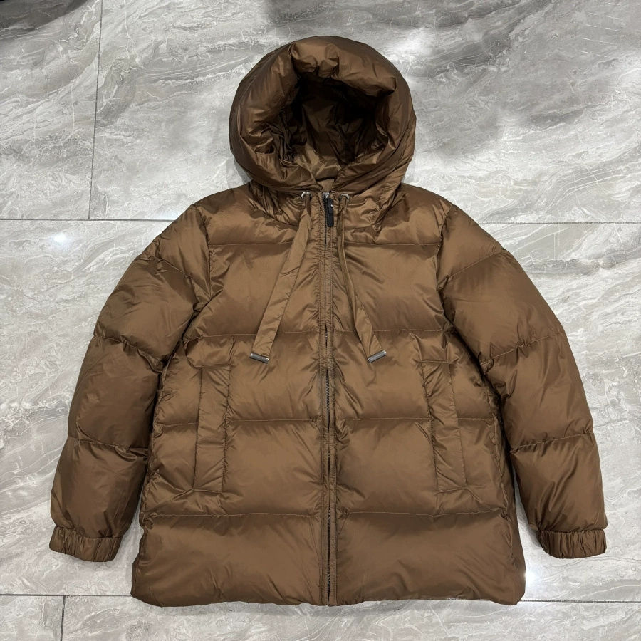 Miniatura: Schinteon Women Down Jacket Casual Autumn Winter Outwear with Hood Thick Warm Wh