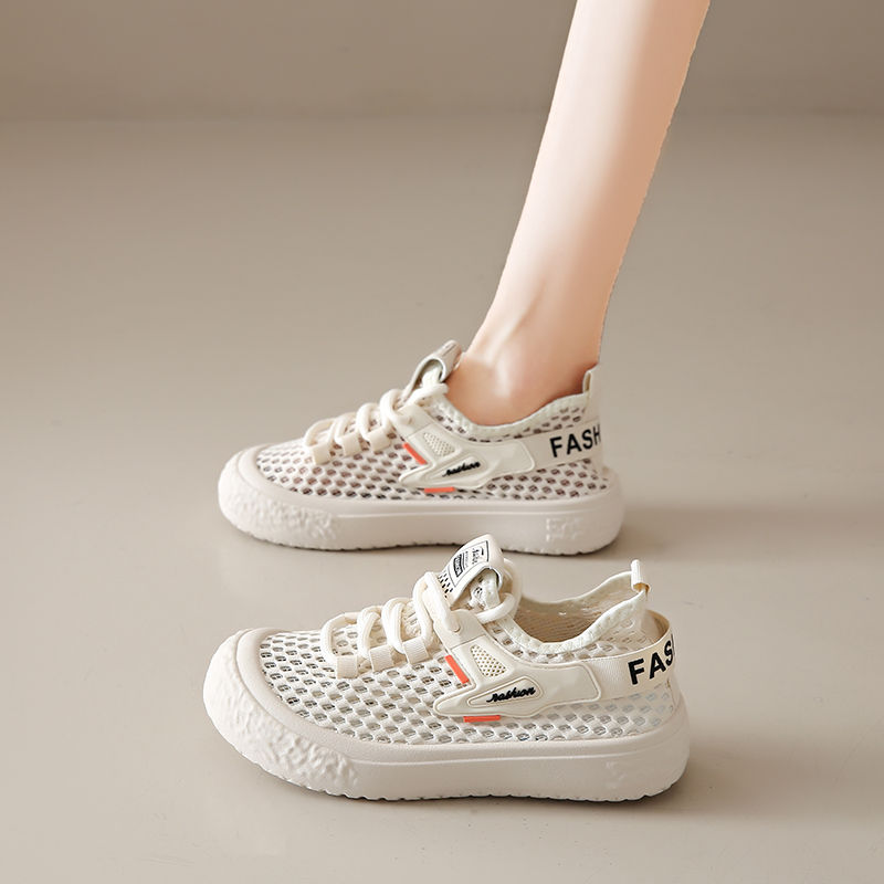 Miniatura: Tênis Feminino Casual 2025 Respirável em Mesh – Sola Grossa Leve, Confortável