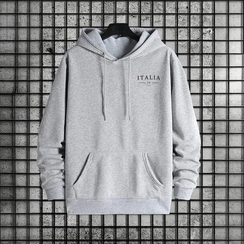 Miniatura: Qualidade dos homens agasalho casual impressão sweatshirts streetwear outono