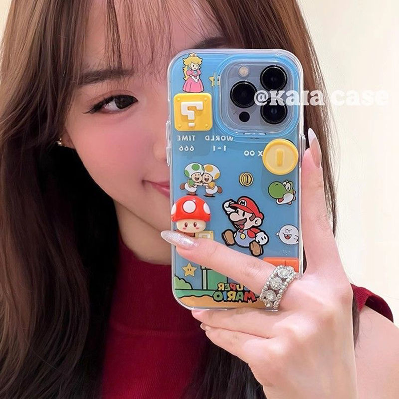 Miniatura: Capa Premium para iPhone com Estampa 3D de Brinquedo Fofo – Acrílico Rígido