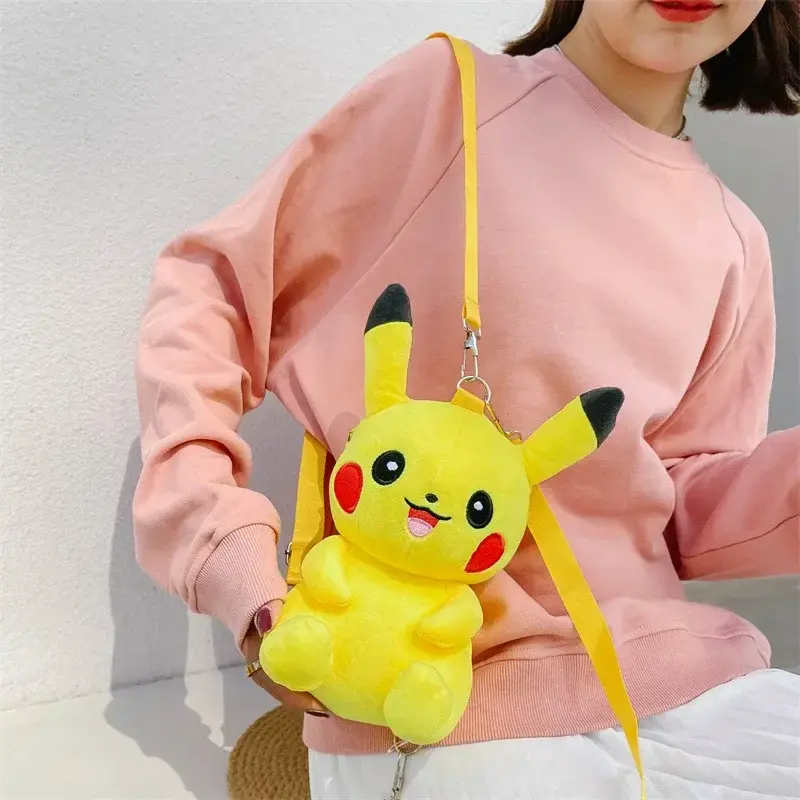 Miniatura: Mochila Infantil de Pelúcia Inspirada em Personagem Amarelo – Macia, Fofa