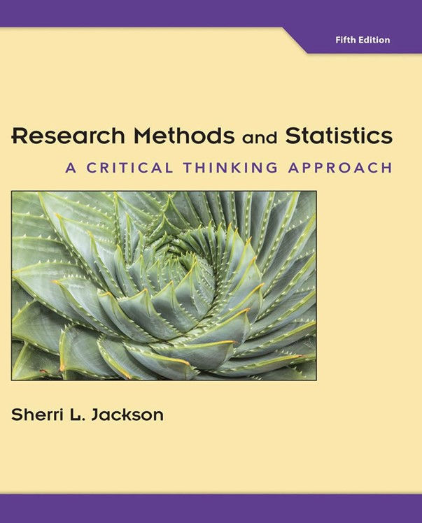 Research Methods and Statistics A Critical Thinking Approach 5th Edition | Book Cover