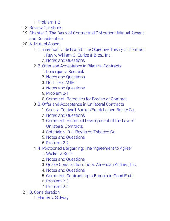 Thumbnail: Problems in contract law  cases and materials 10th Edition |  Book Contents