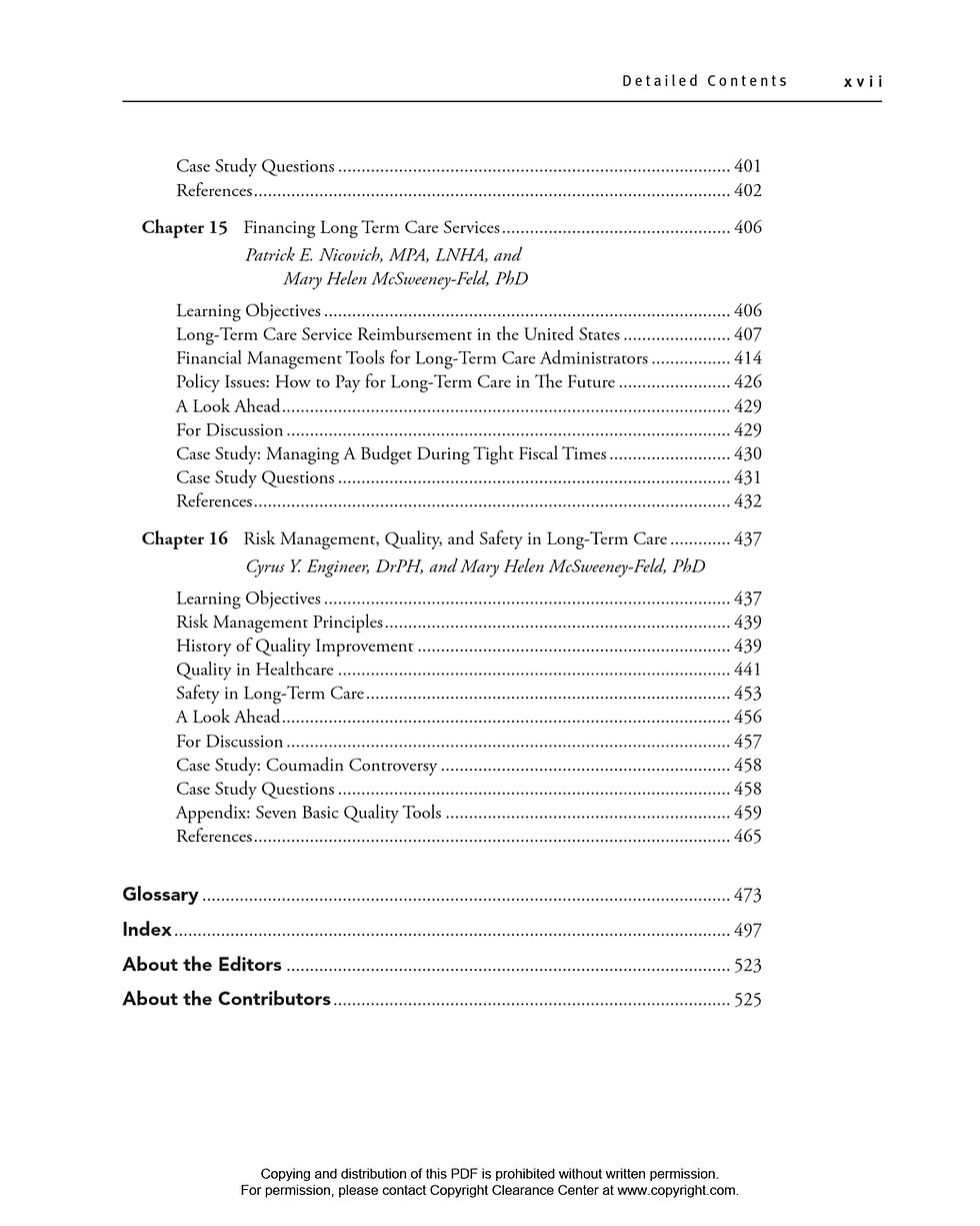 Thumbnail: Dimensions of Long-Term Care Management: An Introduction 3rd Edition | Book Preview