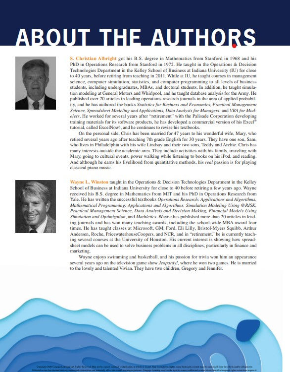 Thumbnail: Business Analytics: Data Analysis & Decision Making  7th Edition | Book Authors