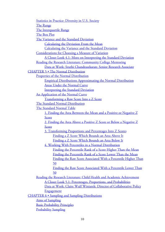 Thumbnail: Social Statistics for a Diverse Society 8th Edition | Book Contents