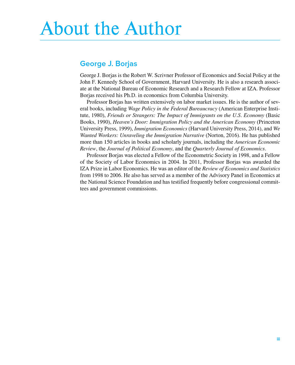 Thumbnail: Labor Economics 8th Edition by George J. Borjas | Book Preview
