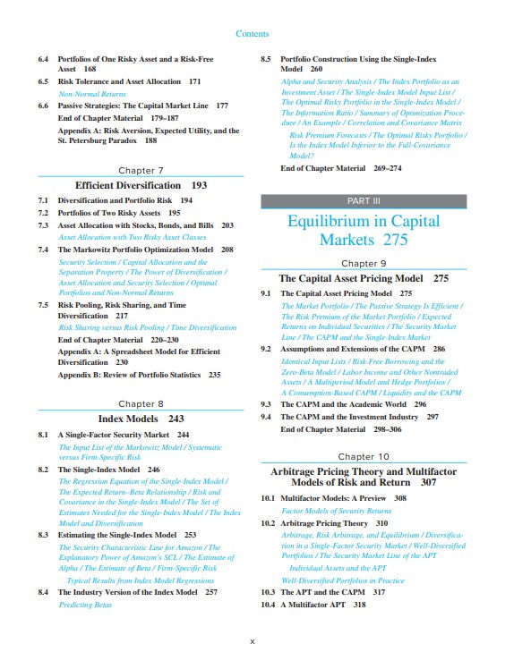 Thumbnail: Investments 12th Edition | Book contents