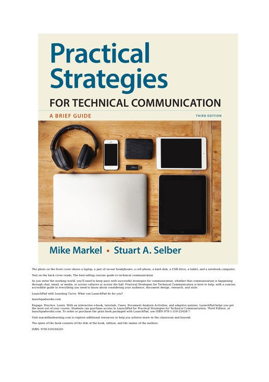 Practical Strategies for Technical Communication 3rd Edition | Book Cover